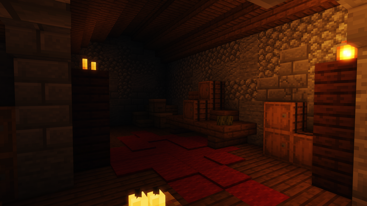 storage room shown from the interior of the castle