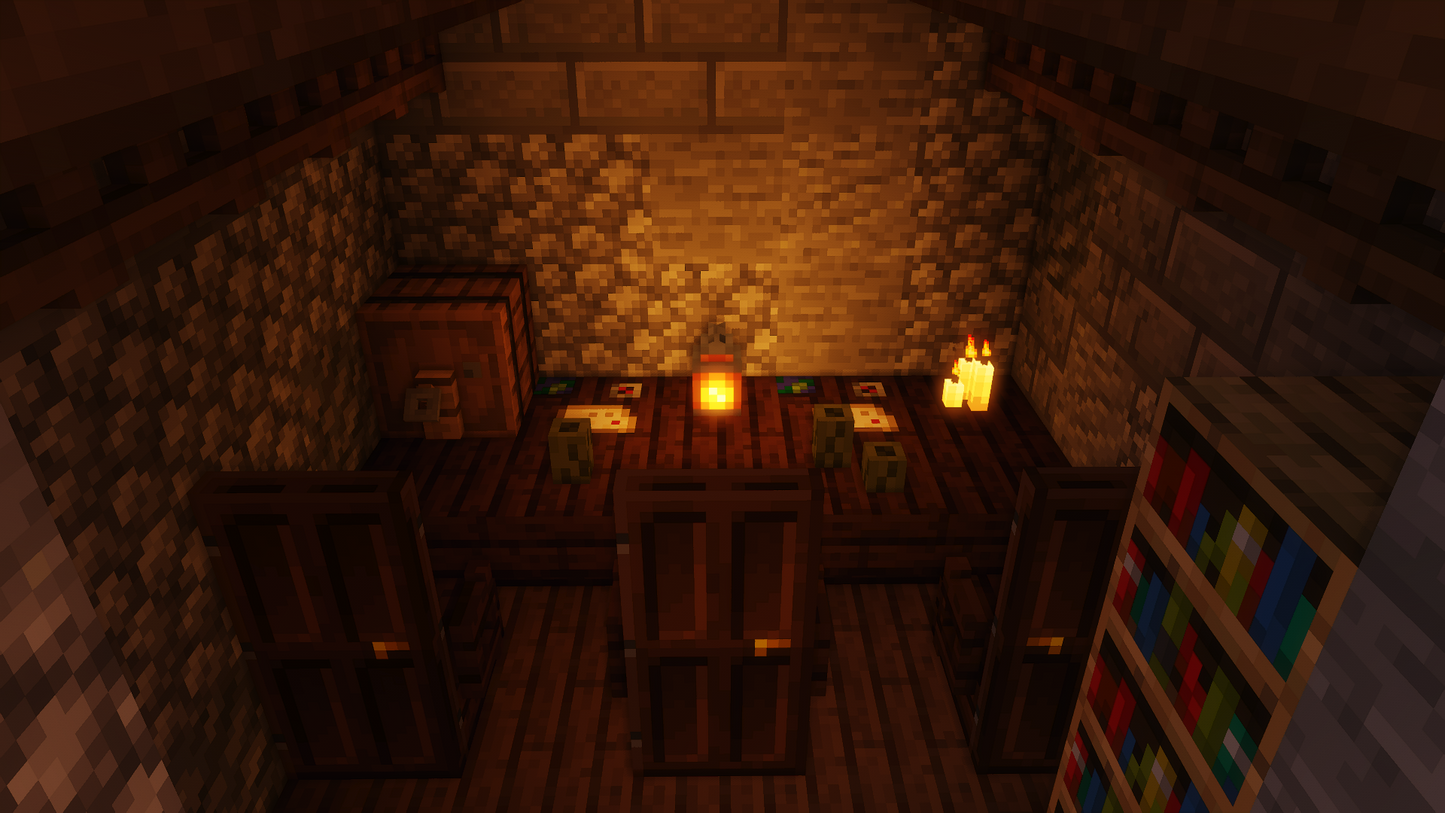 Showing a little study area of the interior castle